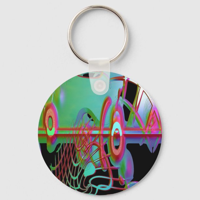 Abstrakt Tillsammans Nyckelring (Framsida)