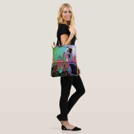Abstrakt Tillsammans Tote Bag Tygkasse
