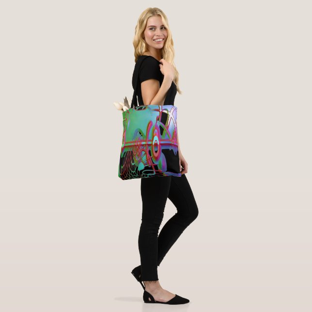 Abstrakt Tillsammans Tote Bag Tygkasse (På modell)