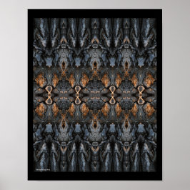Abstrakt Träd Bark Wood Mönster Poster