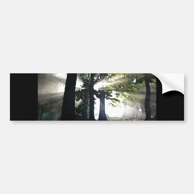 Abstrakt Träd Bildekal (Framsidan)
