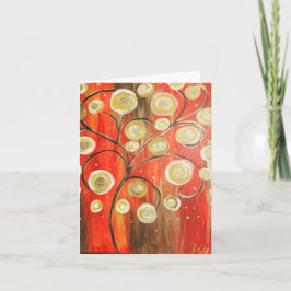 Abstrakt Träd - BLANK-anteckningskort Anteckningskort