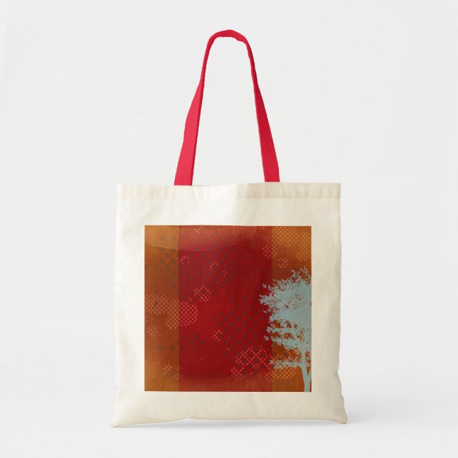 Abstrakt träd grunge Tote Bag Tygkasse (Framsidan)