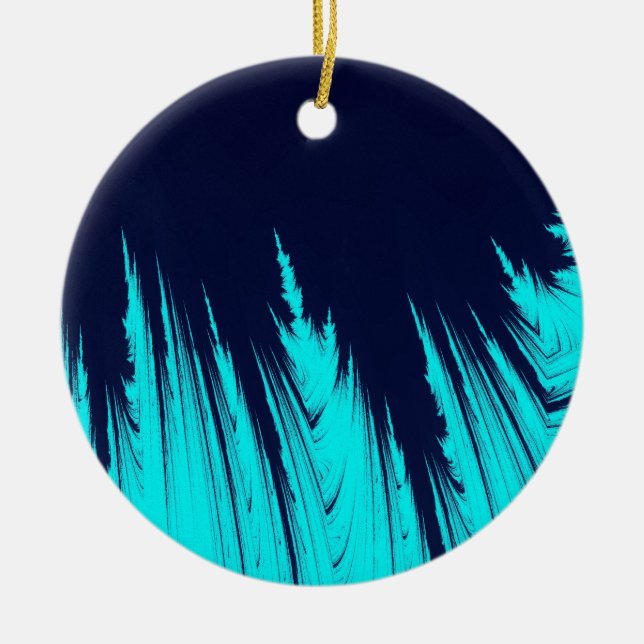 ABSTRAKT TRÄD JULGRANSPRYDNAD KERAMIK (Framsidan)