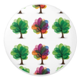 Abstrakt Träd keramisk knopp