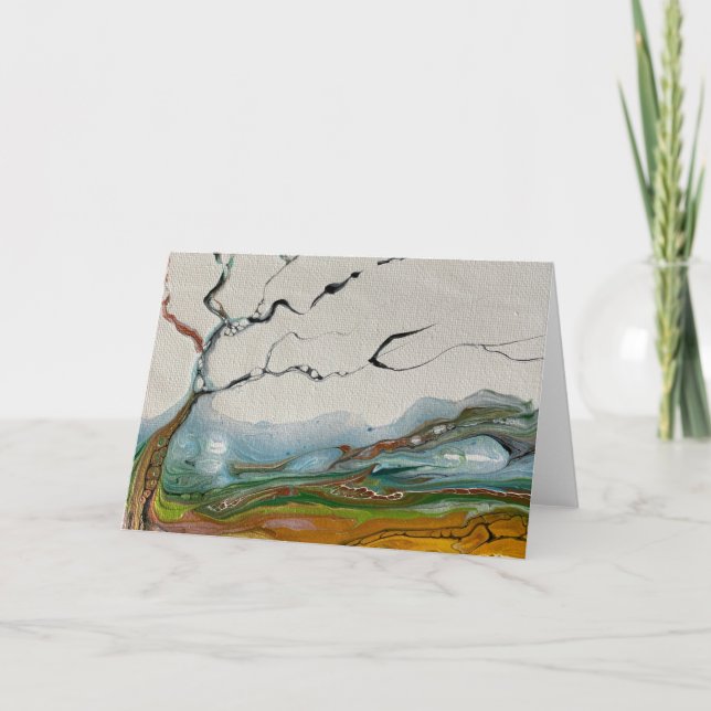 Abstrakt Träd Kort (Framsida)