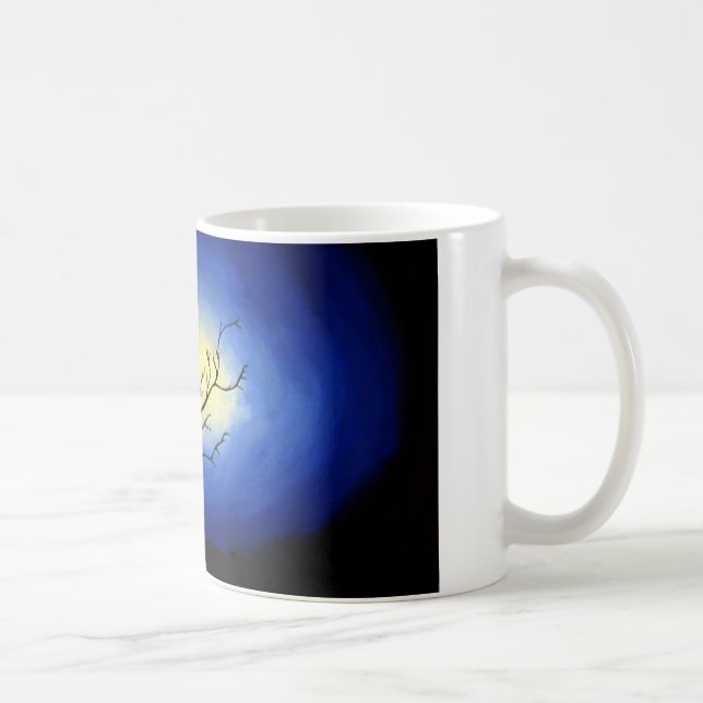 Abstrakt Träd - modern konst Kaffemugg (Höger)