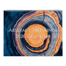 Abstrakt Trädring 2026 Kalender
