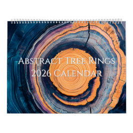 Abstrakt Trädring 2026 Kalender