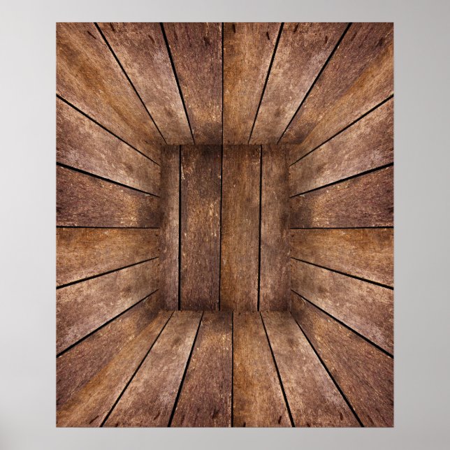 Abstrakt träkub poster (Framsidan)