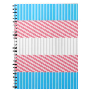 Abstrakt Transgender Pride Flagga Anteckningsbok