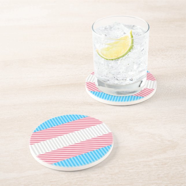 Abstrakt Transgender Pride Flagga Underlägg (Sidan)