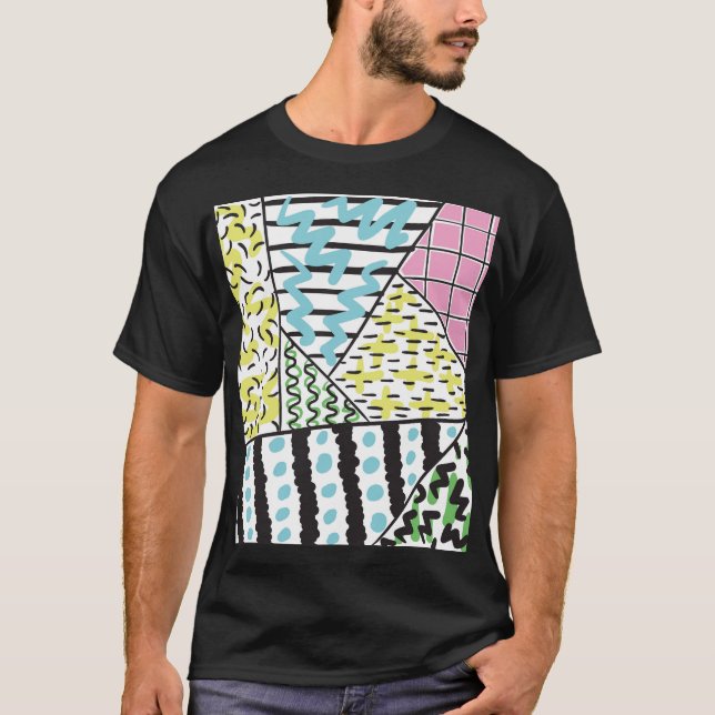 Abstrakt tre: Handritad bakgrundsbild T Shirt (Framsida)