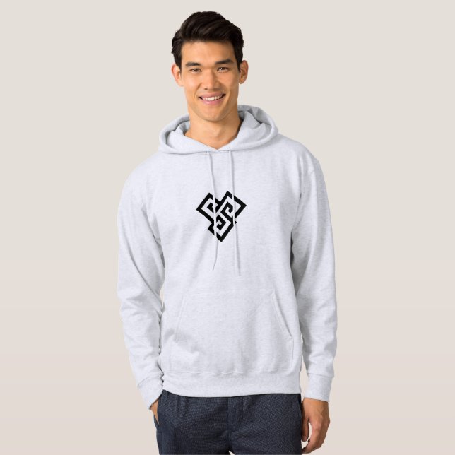 Abstrakt, tredubbel diameter hoodie (Hel framsida)
