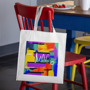 Abstrakt Trendig Artwork Teacher Gift Tygkasse
