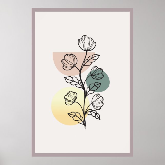 Abstrakt trendig design  poster (Framsidan)