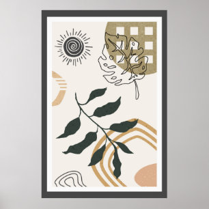 Abstrakt trendig design poster