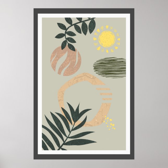 Abstrakt trendig design poster (Framsidan)