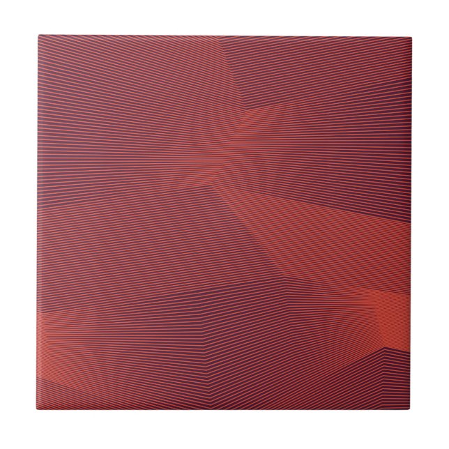 Abstrakt, trendig, modern geometrisk grafik kakelplatta (Framsidan)