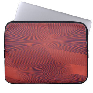 Abstrakt, trendig, modern geometrisk grafik laptop fodral
