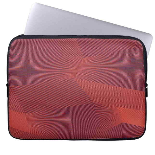 Abstrakt, trendig, modern geometrisk grafik laptop fodral (Framsidan)