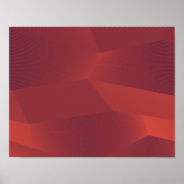 Abstrakt, trendig, modern geometrisk grafik poster (Framsidan)