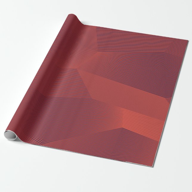 Abstrakt, trendig, modern geometrisk grafik presentpapper (Utrullad)