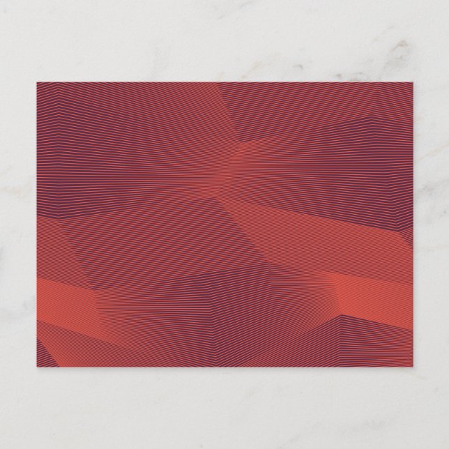 Abstrakt, trendig, modern geometrisk grafik vykort (Framsida)