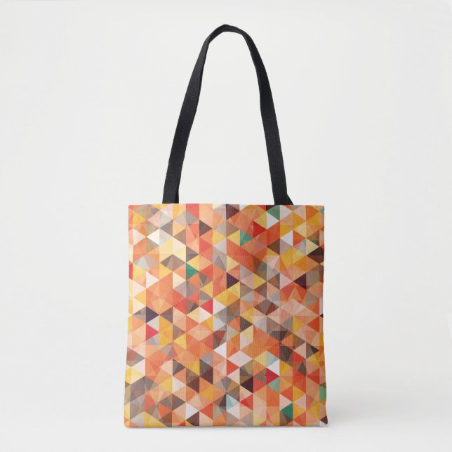 Abstrakt Triangel Geometric Seamless Mönster Tygkasse (Framsida)
