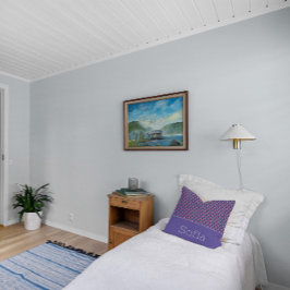 Abstrakt triangel mönster namn lavender kudde