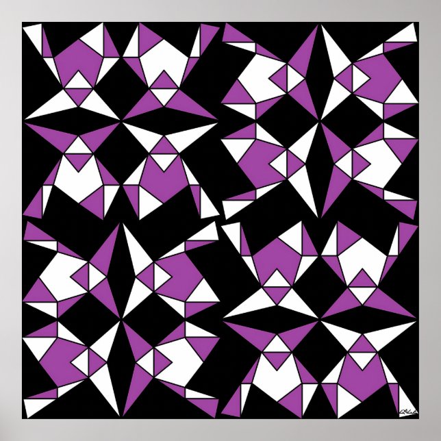 Abstrakt Triangelmaskerad Poster (Framsidan)