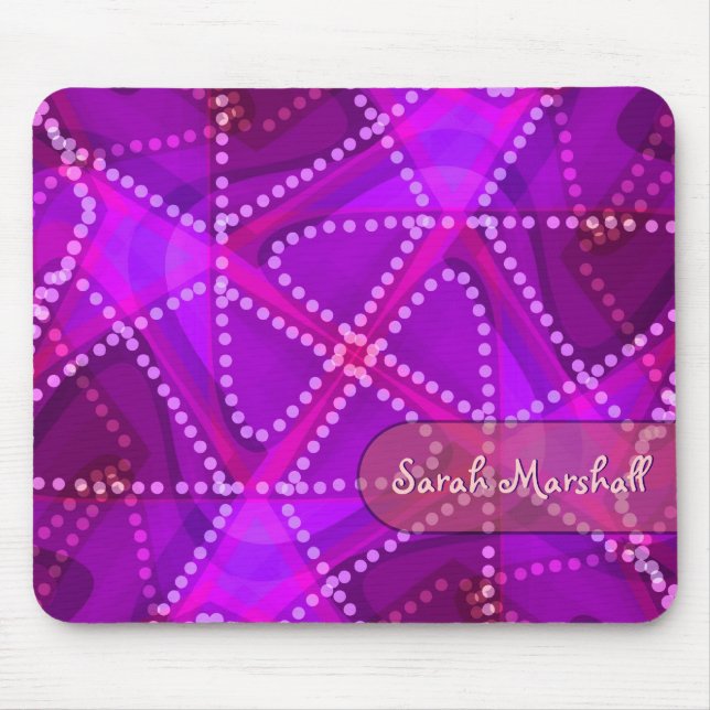 Abstrakt Triangle Dots Art Mousepad Musmatta (Framsidan)