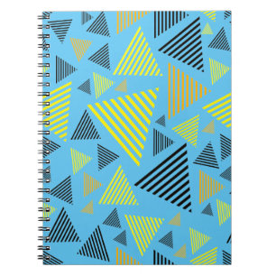 Abstrakt Triangles Geometric Mönster Anteckningsbok