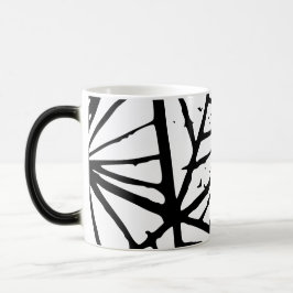 Abstrakt Triangles Lino Print Mugg