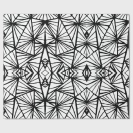 Abstrakt Triangles Lino-utskrift Presentpapper