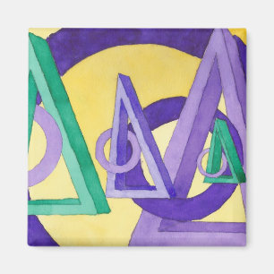 Abstrakt Triangles Magnet