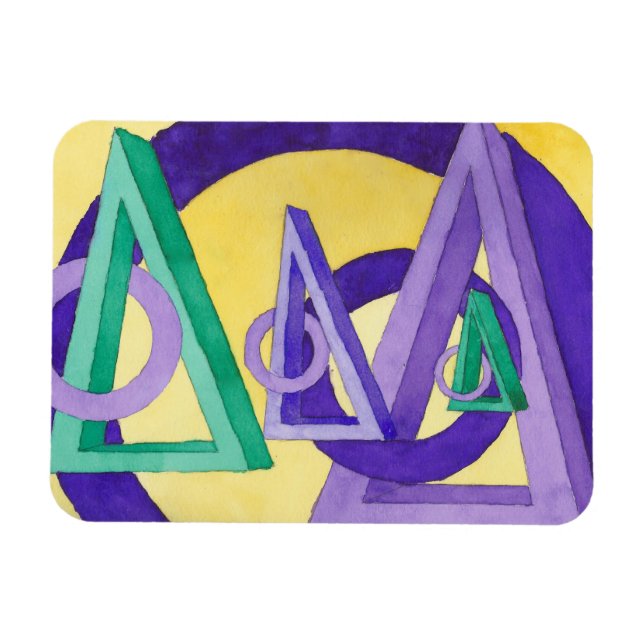 Abstrakt Triangles Magnet (Horisontell)