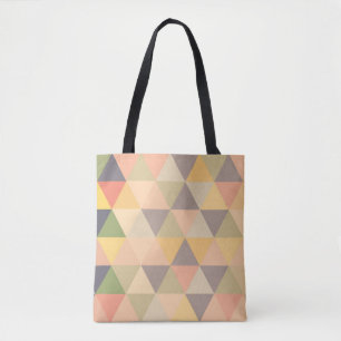 Abstrakt Triangles Modern Tona Geometric Mönster Tygkasse