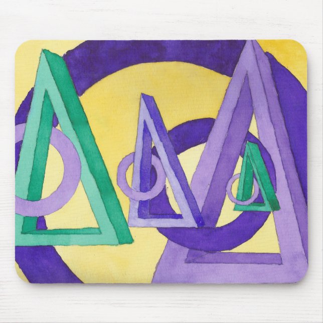 Abstrakt Triangles Musmatta (Framsidan)