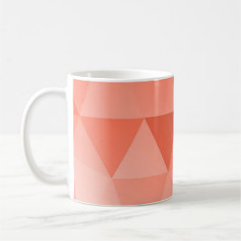 Abstrakt Triangles Seamless Mönster - Red Version Kaffemugg