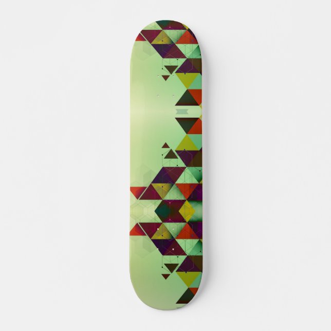 Abstrakt Triangles Skateboard (Framsida)