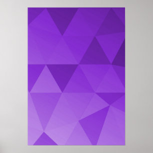 Abstrakt triangulär konst - röda toner poster