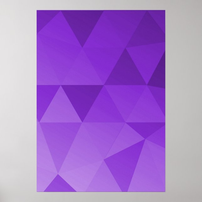 Abstrakt triangulär konst - röda toner poster (Framsidan)