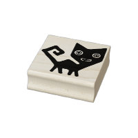 abstrakt Tribal cat art frimärke