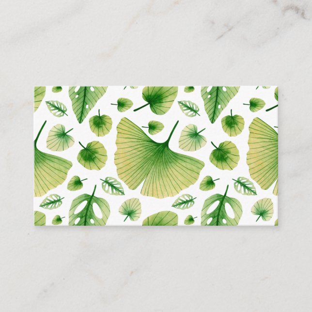 Abstrakt Tropical Art Visitkort (Framsida)