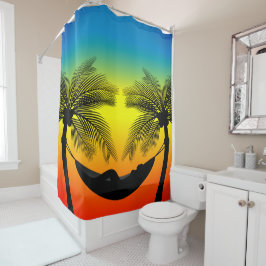 Abstrakt Tropical Life | Hammock Silhouette