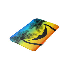 Abstrakt Tropical Life | Hammock Silhouette Badrumsmatta
