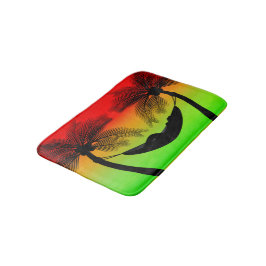 Abstrakt Tropical Life | Hammock Silhouette Badrumsmatta