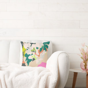 Abstrakt Tropical Orchids Modern Home Decor Kudde