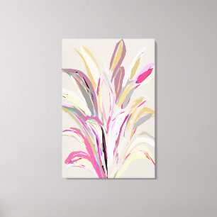 Abstrakt Tropical Plant Vector Art Stil Canvastryck